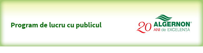 Program de lucru cu publicul