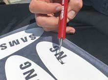 Carlig decolat folie autocolant