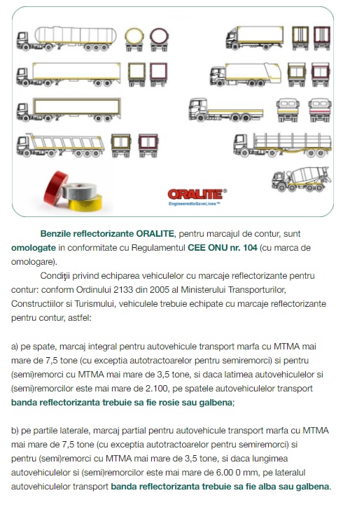 Cum trebuie sa aplicam benzile reflectorizante pentru marcajul de contur al camioanelor.