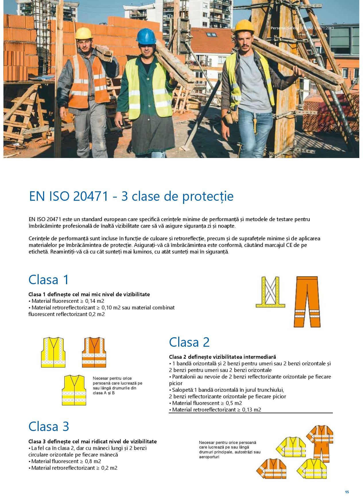 Clasele de protectie pentru echipamentele de lucru si protectie