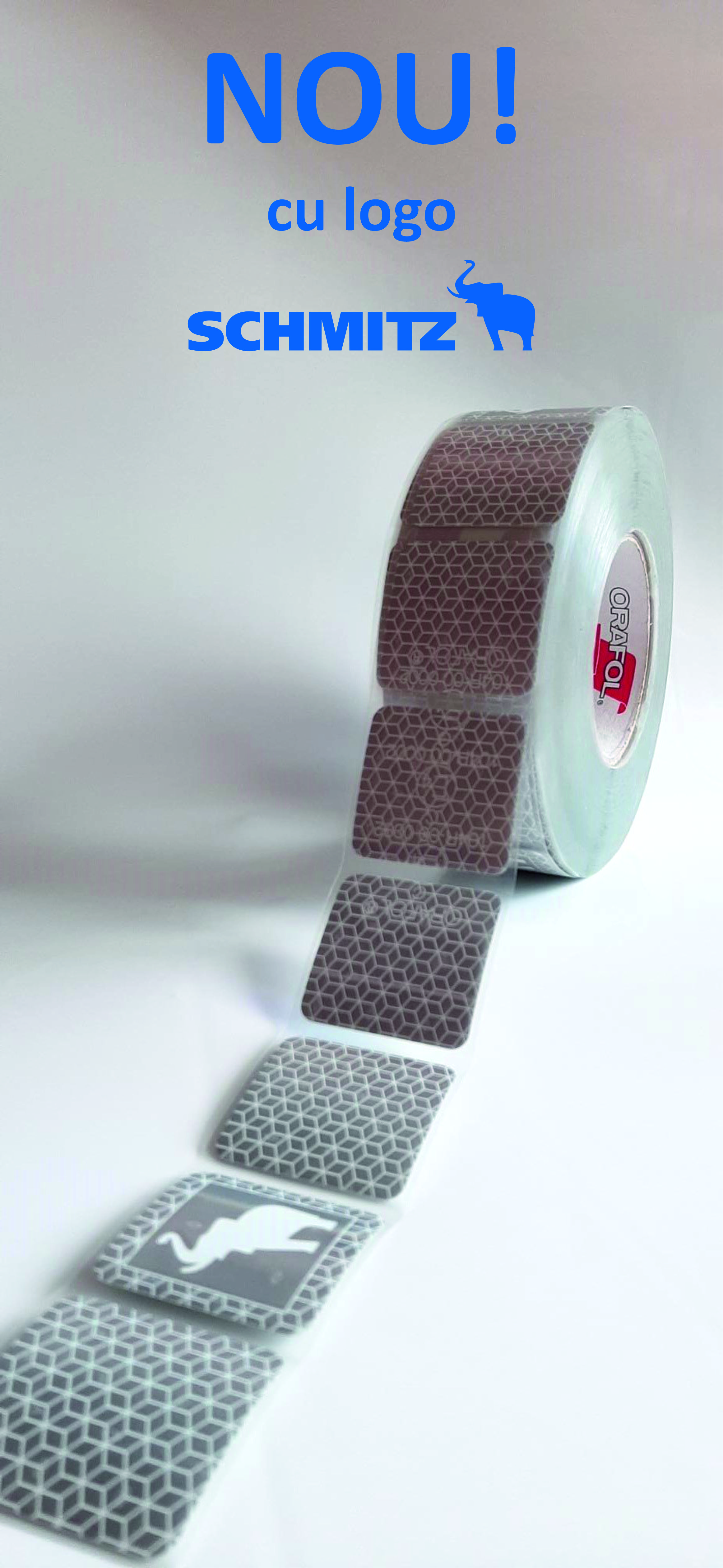 ORALITE VC 104+ RIGID GRADE IMAGINE EVO SCHMITZ - BANDA ADEZIVA REFLECTORIZANTA CU LOGO SCHMITZ