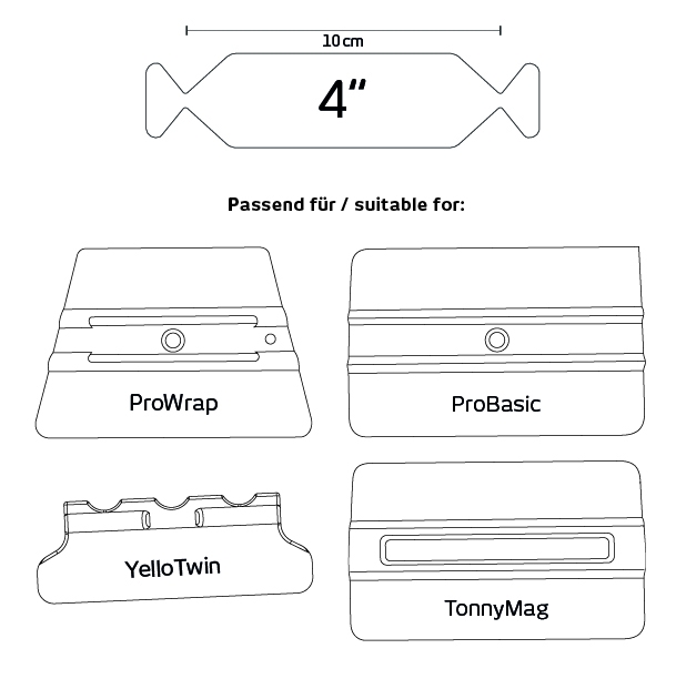 YelloWings SlimSkin Poly 4 - raclete compatibile